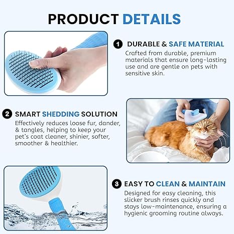 NathPet Slicker Brush for Dogs & Cats