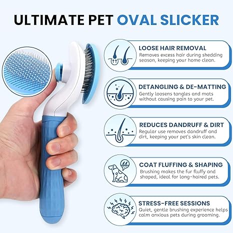 NathPet Slicker Brush for Dogs & Cats