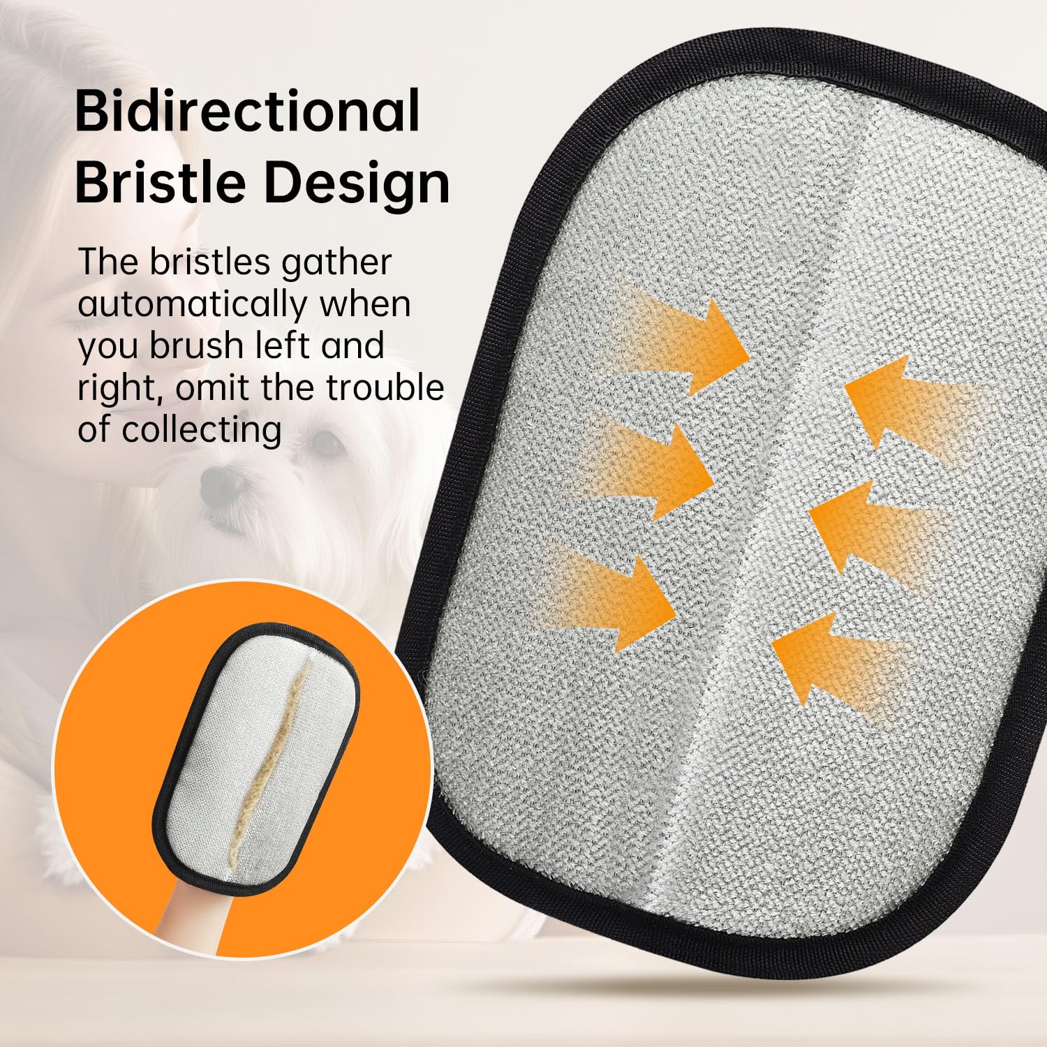 NathPet Pet Grooming Glove for Dogs & Cats